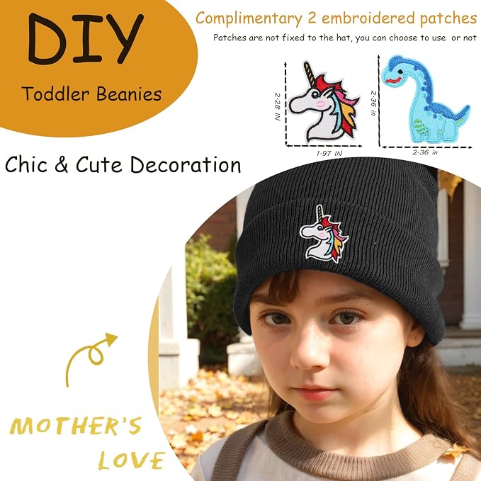 vidsel 100% Cotton Toddler Beanie Hats - Image 4