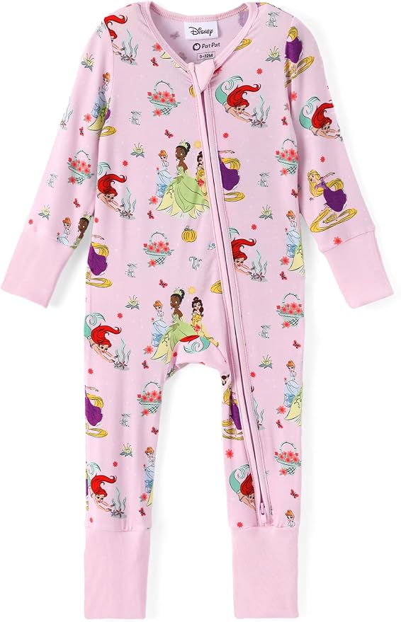 Disney Baby Viscose Made from Bamboo 2-Way Zipper Footie Outfit NB to Inf by Disney