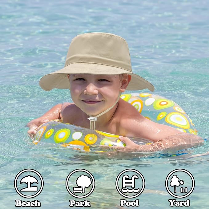 Sarfel Baby Sun Hat Summer Baby Boy Hats UPF 50+ Sun Protection Toddler Hat - Image 3
