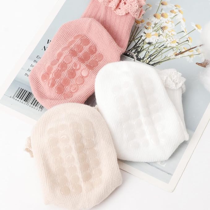 DRESHOW BQUBO Baby Girls Toddler Anti Slip Socks - Image 6