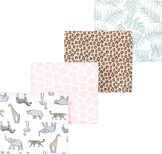 Luvable Friends Little Treasure Flannel Receiving Blankets 4pk by Luvable+Friends