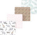 Luvable Friends Little Treasure Flannel Receiving Blankets 4pk by Luvable+Friends
