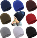 DRESHOW BQUBO 8 Pack Unisex Baby Beanie Hat Infant Toddler Kid Hats Baby Soft Cute Knit Cap Nursery Beanie