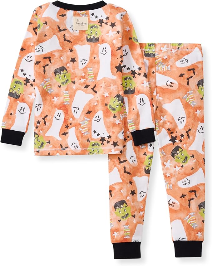 Burt's Bees Baby Girls Organic Cotton Pajamas, Toddler PJ Set, 2-PC | Soft - Image 2