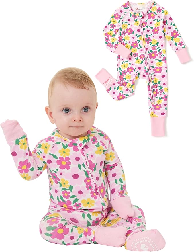 PATPAT Organic Cotton Baby Footie Pajamas by PATPAT