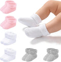Newborn Socks 0-3 Months Preemie Infant Cotton Terry Ankle Socks 6 Pairs by Miniangel