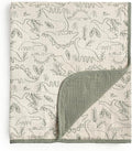 CREVENT 40''X40'' 100% Organic Cotton Muslin Baby Blanket by CREVENT