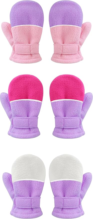 YMYDYFC 3Pack Baby Toddler Mittens Boy&Girl Winter Gloves Kids Warm Mittens by YMYDYFC