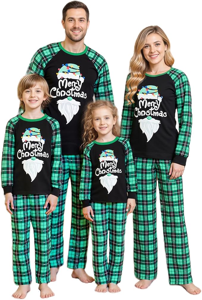 Awoscut Family Christmas Pajamas Matching Pajamas for Family, Xmas PJs Sets Holiday Sleepwear