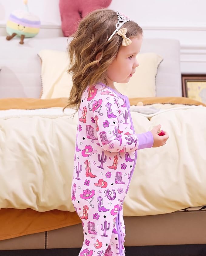 babee Reshinee Viscose Derived from Bamboo Baby Footie Pajamas Convertible - Image 7