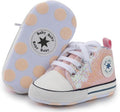 Unisex Baby Girls Boys Canvas High-top Shoes, Newborn Infant Anti-Slip Soft by KKIIDDSS