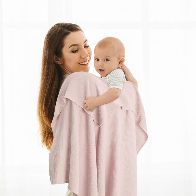 Susurration Muslin Receiving Blanket, 100% Cotton Swaddle Blankets - Image 7