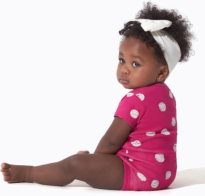 Onesies Brand Baby Girls' 8-pack Short Sleeve Mix & Match Bodysuits - Image 3