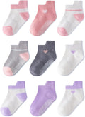 Non-slip Toddler Ankle Cotton Grip Socks Unisex 6M-5T by Bearbay