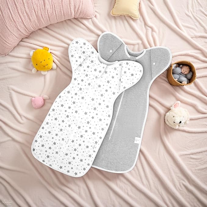 ANYEDDE 2-Pack Baby Swaddle 3-6 Months, Arms Up Swaddle - Image 8