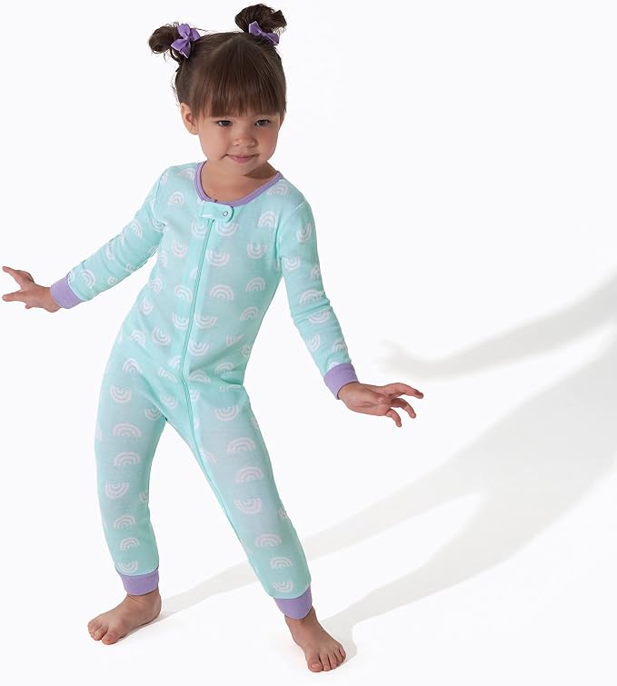 Onesies Brand Baby Girls 3-Pack Snug Fit One Piece Cotton Pajamas - Image 2