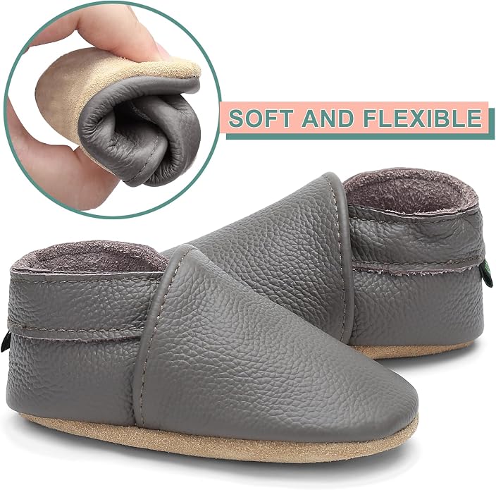 Genuine Leather Baby Booties Soft Sole Toddler Walking Shoes - Image 5
