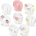 8 Pairs Newborn Baby Mittens No Scratch, Cotton Infant Baby Gloves Newborn by Stadupimry