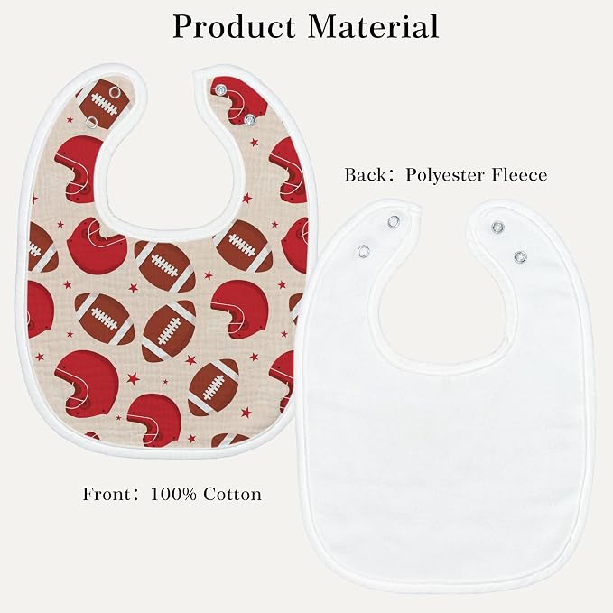 Baby Bibs for Baby Boys Girls 6-Pack - Image 2