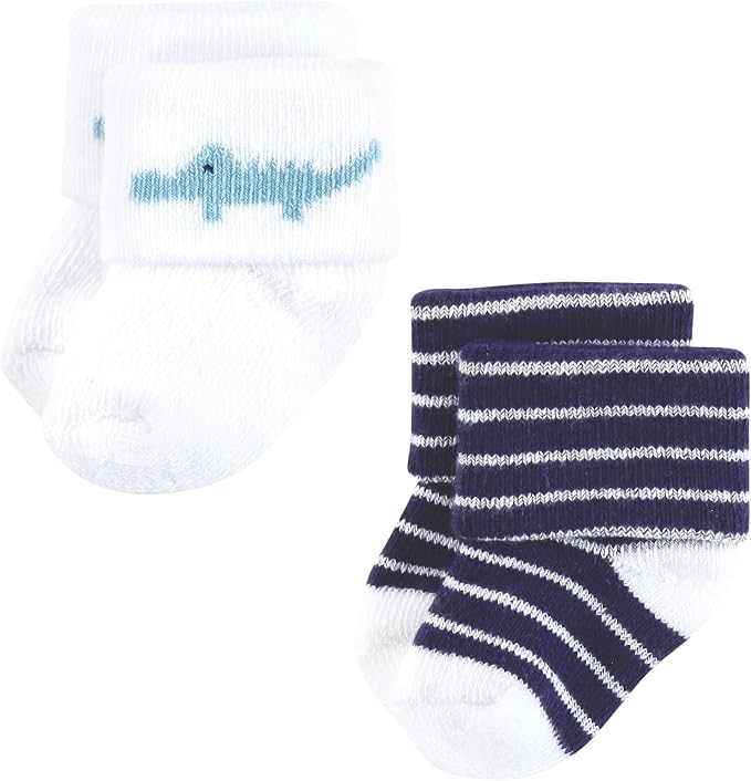 Hudson Baby Baby 8-pack Cotton Rich Newborn and Terry Socks - Image 5