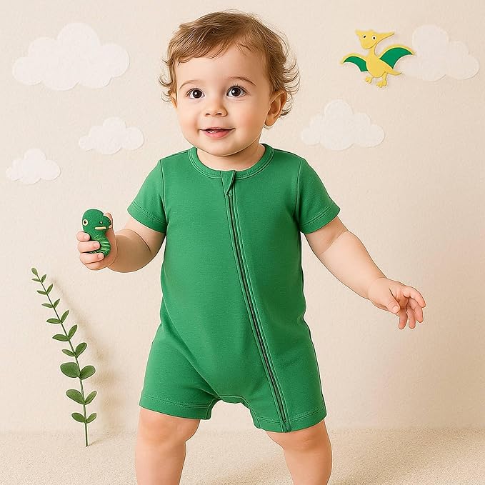 OPAWO Bamboo Sleepers for Baby Boy Pajamas Bamboo Pajamas Baby Romper 0-24M | 2 - Image 2