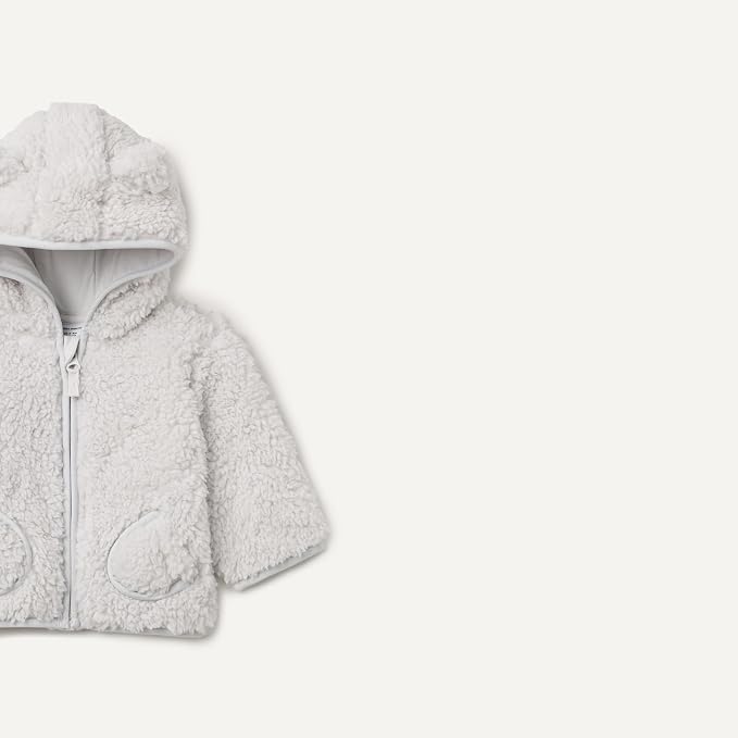 Amazon Essentials Unisex Babies' Hooded Sherpa Jacket - Image 2
