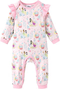 Disney Stitch Princess Minnie Winnie Marvel Baby Girls Ruffle Long Sleeve by Disney