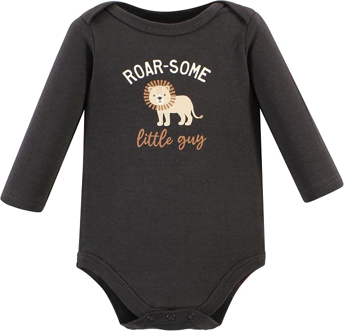 Hudson Baby baby-boys Cotton Long-sleeve Bodysuits 5-pack - Image 6