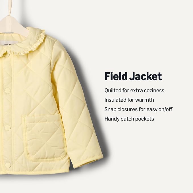 Amazon Essentials x Sofia Grainge Toddler and Baby Girls' Midweight Quilted - Image 2