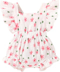 YOUNGER TREE Toddler Baby Girl Ruffled Sleeveless Romper Casual Summer Jumpsuit by YOUNGERTREE