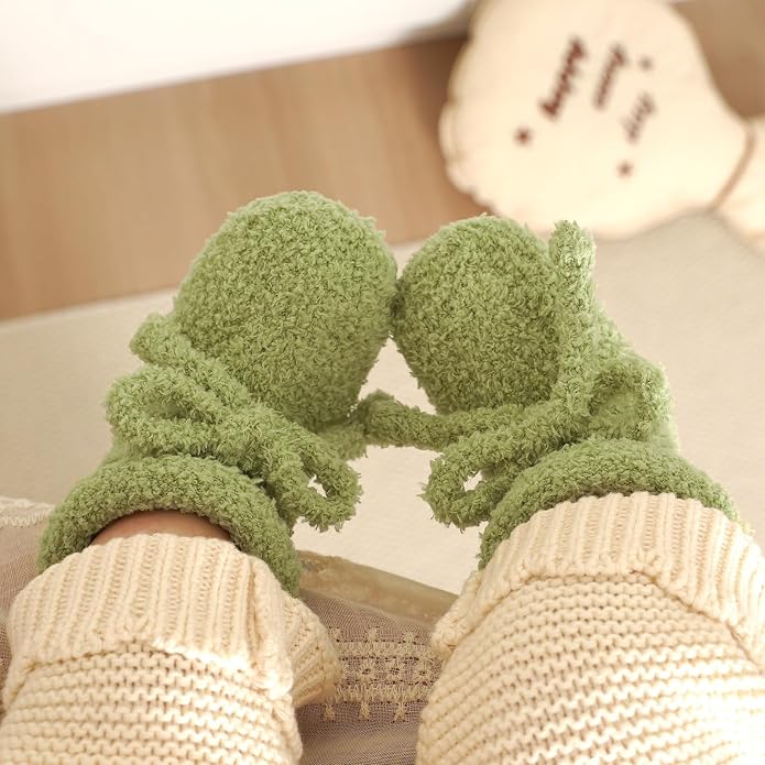 LAWKUL Cotton Baby Booties Newborn Fleece Shoes Sock - Image 3