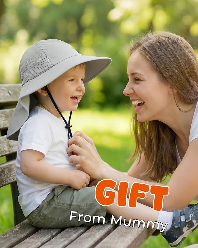 Toddler Baby Sun Hat Kids Summer Beach Essentials Adjustable Beach Hats - Image 5