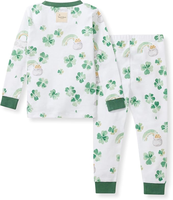Burt's Bees Baby Girls Organic Cotton Pajamas, Toddler PJ Set, 2-PC | Soft - Image 2