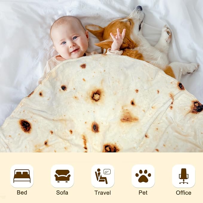 mermaker Burritos Tortilla Swaddle Blanket Baby - Image 6