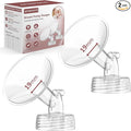 19mm Flanges Compatible with Spectra S2 S1 9 Plus Synergy Gold Breastpump, Not Original Spectra Replacement Pump Parts, Wide Mouth Flange Accessories for Elastic Nipples Work with Backflow Protector