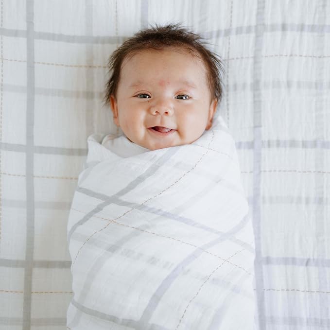 Little Unicorn Premium Cotton Swaddle Baby Blanket | Breathable Fabric | - Image 8