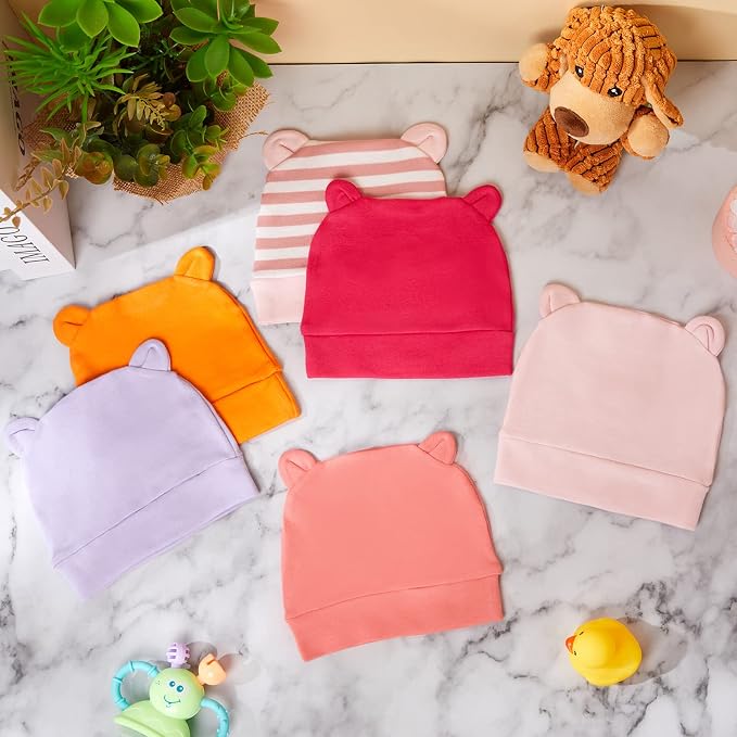 Geyoga Pieces Newborn Baby Hat Bear Ears - Image 4
