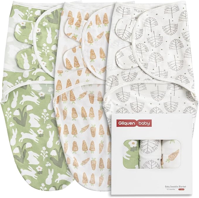 GLLQUEN BABY Swaddles for Newborns 0-3 Months, Adjustable & Easy Fastener | by GLLQUENBABY