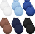Syhood 6 Pairs Newborn Baby Mittens Cotton No Scratch Infant Gloves Elastic by Syhood