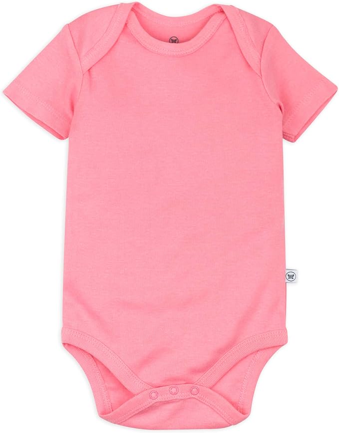 HonestBaby baby-girls 5-pack Short Sleeve Bodysuits One-piece 100% Organic - Image 3
