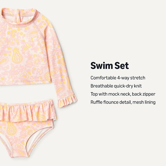 Amazon Essentials x Sofia Grainge Toddlers and Baby Girls' Two-Piece Long - Image 3