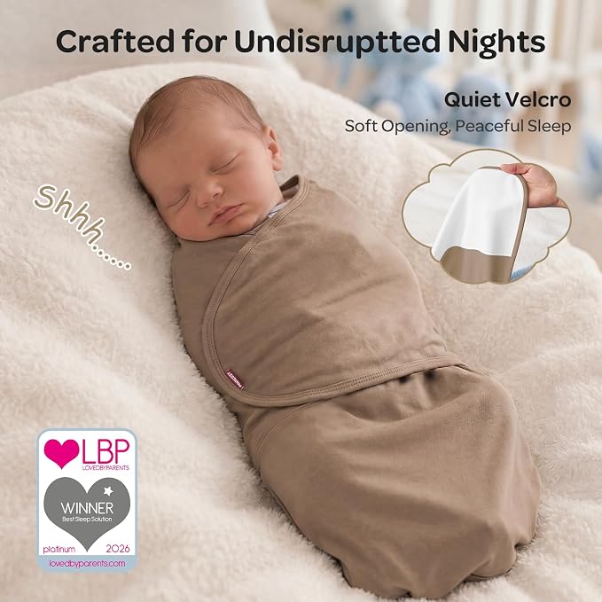Momcozy Swaddles for Newborns, Quiet Fastener Swaddle for Infant 0-3 Months | - Image 3
