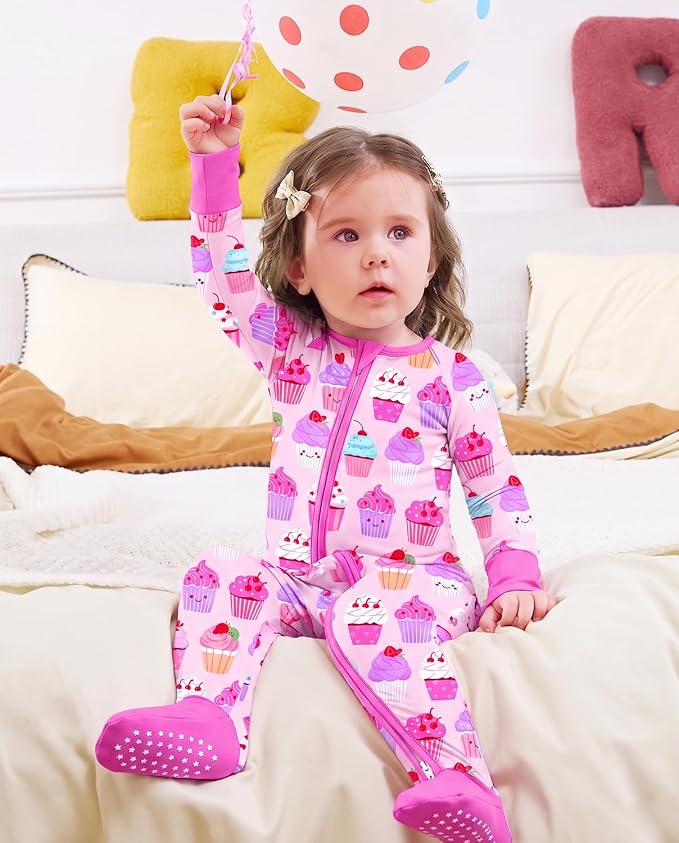 babee Reshinee Viscose derived from bamboo Baby Pajamas Convertible Footie - Image 5