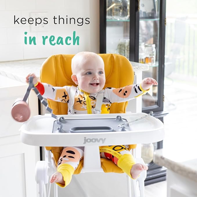 BUSY BABY Silicone Mat - New and Improved Suction Cups, 4 Straps to Secure Baby Essentials, Self Feeding, Baby Led Weaning, Travel Sleeve Included (Pink)
