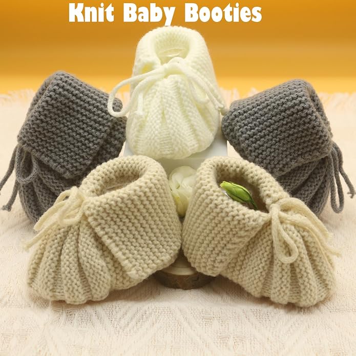Baby Booties Newborn Soft Knit Sock Shoes - Image 4