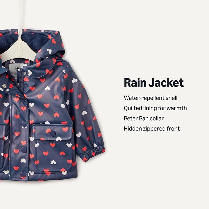 Amazon Essentials x Sofia Grainge Toddler and Baby Girls' Water-Repellent Rain - Image 2