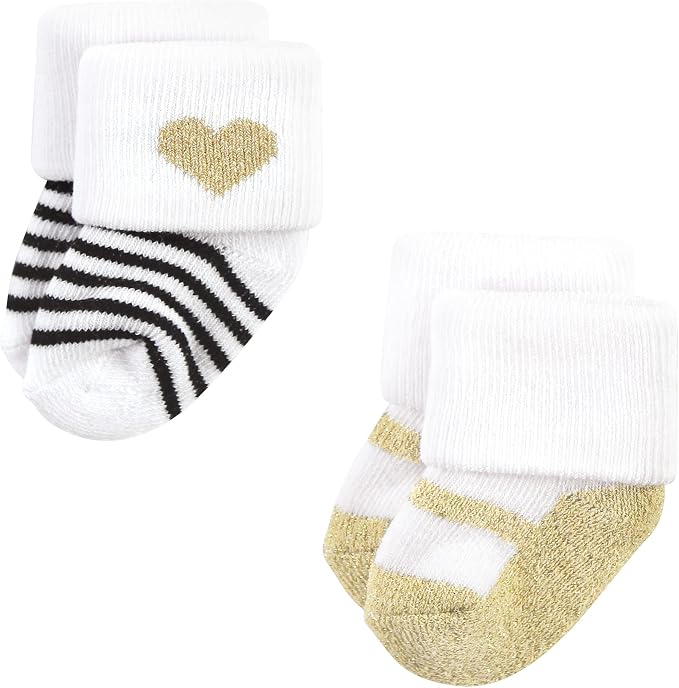Hudson Baby Baby 8-pack Cotton Rich Newborn and Terry Socks - Image 6