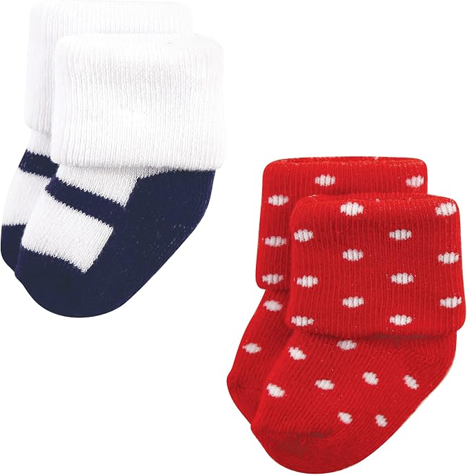 Hudson Baby Baby 8-pack Cotton Rich Newborn and Terry Socks - Image 5