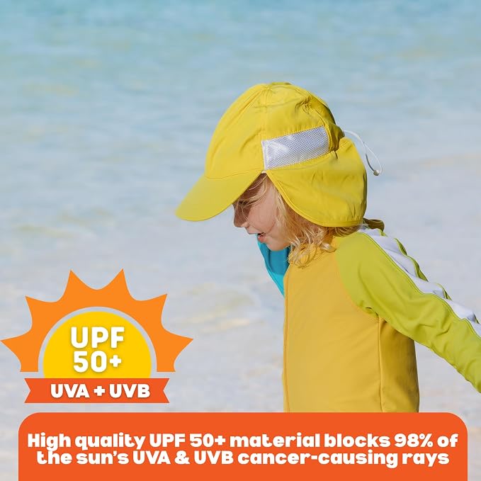 SwimZip Sun Hat with Neck Flap | UPF 50+ Protection - Image 3