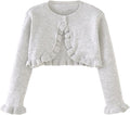 Toddler Girls Cardigan Sweater Bolero Shrug Baby Kids Long Sleeve Cropped Dress by Miccina